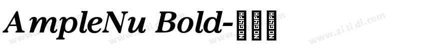 AmpleNu Bold字体转换